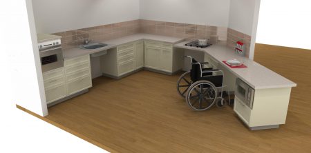 תצוגת המטבח הנגיש בתערוכת טימבר 2017